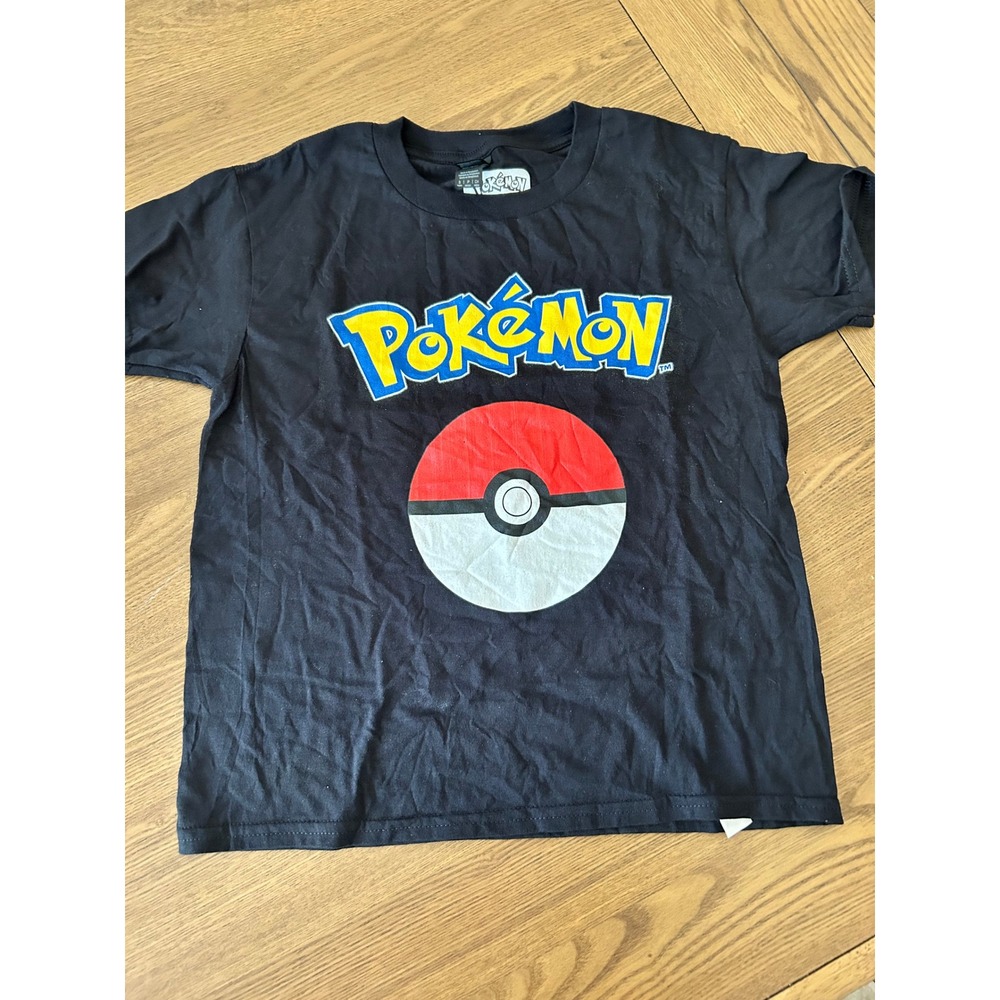 Pokemon Kids Youth Black T-Shirt Gildan‎ Softstyle Graphic Tee